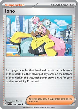 Iono - 080/091 - SV: Paldean Fates - Pokemon