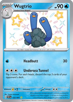 SV: Paldean Fates Wugtrio #122
