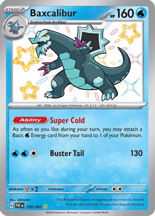 SV: Paldean Fates Baxcalibur #130