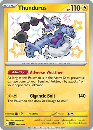 SV: Paldean Fates Thundurus #139
