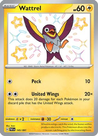 SV: Paldean Fates Wattrel #145