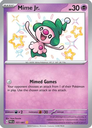 SV: Paldean Fates Mime Jr. #157