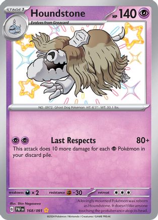 SV: Paldean Fates Houndstone #168