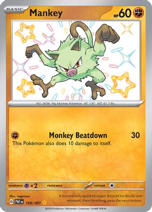 SV: Paldean Fates Mankey #169