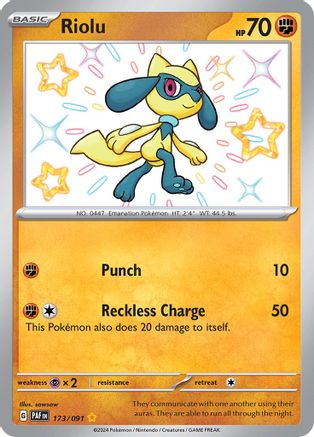 SV: Paldean Fates Riolu #173