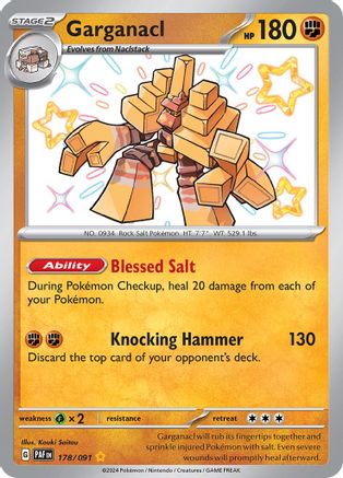 SV: Paldean Fates Garganacl #178