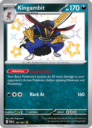 SV: Paldean Fates Kingambit #187