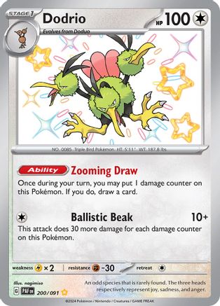 SV: Paldean Fates Dodrio #200