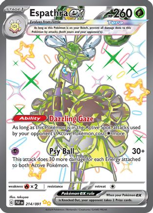 SV: Paldean Fates Espathra ex #214