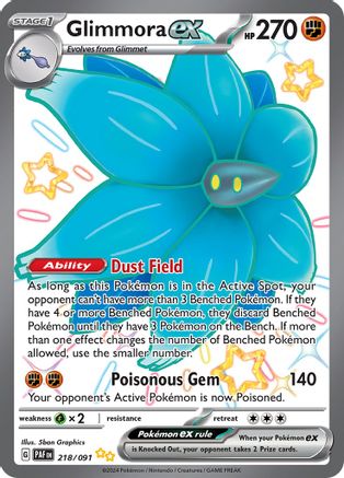 SV: Paldean Fates Glimmora ex #218