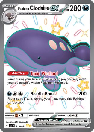 SV: Paldean Fates Paldean Clodsire ex #219