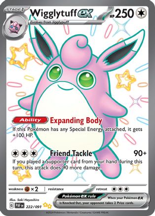 SV: Paldean Fates Wigglytuff ex #222