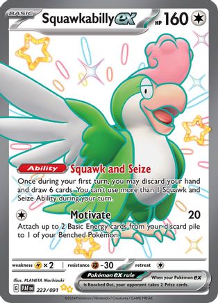 SV: Paldean Fates Squawkabilly ex #223
