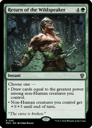 Return of the Wildspeaker
