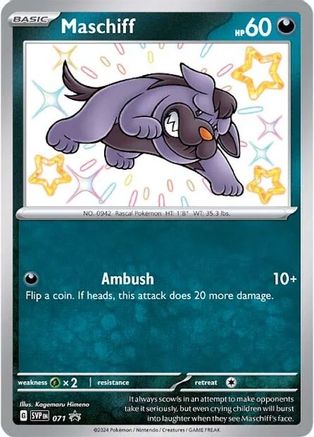 SV: Scarlet & Violet Promo Cards Maschiff #071