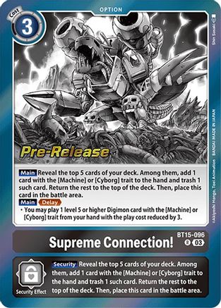 Supreme Connection! - Exceed Apocalypse Pre-Release Cards - Digimon ...