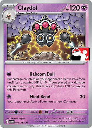 Prize Pack Series Cards Claydol #095