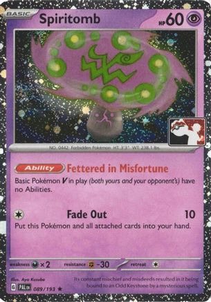 Prize Pack Series Cards Spiritomb #089