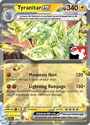 Prize Pack Series Cards Tyranitar ex #066