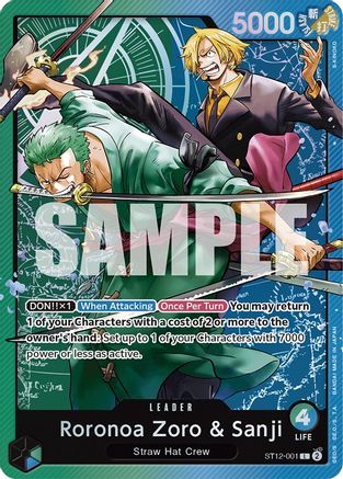 Roronoa Zoro & Sanji - Starter Deck 12: Zoro and Sanji - One Piece Card ...