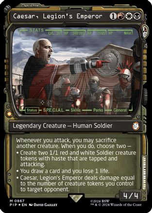 Caesar, Legion's Emperor (Showcase) (Surge Foil)