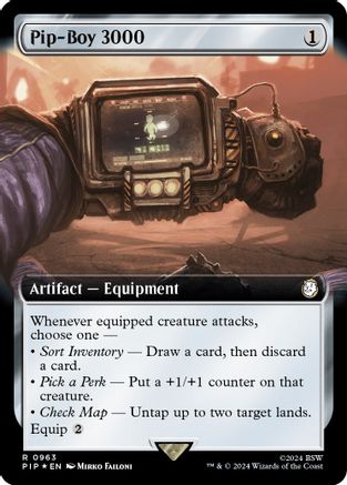 Pip-Boy 3000 (Extended Art) (Surge Foil)