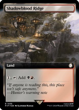 Shadowblood Ridge (Extended Art) (Surge Foil)