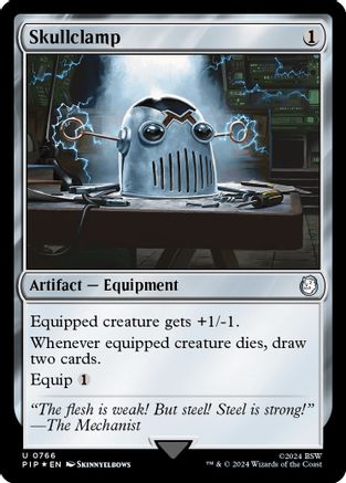 Skullclamp (Surge Foil) - Universes Beyond: Fallout - Magic: The Gathering