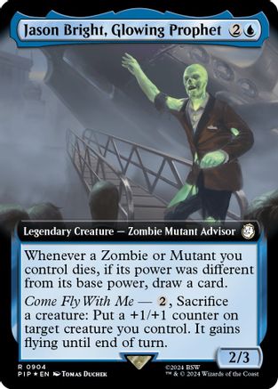 Jason Bright, Glowing Prophet (Extended Art) (Surge Foil)