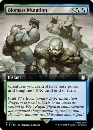 Biomass Mutation (Extended Art) (Surge Foil)