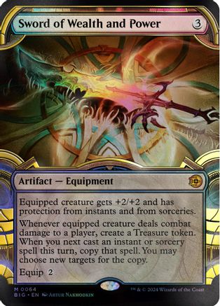 Sword of Wealth and Power (Showcase) (Raised Foil)