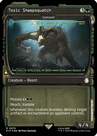 Toxic Sheepsquatch - Gemrazer (Showcase) (Surge Foil)