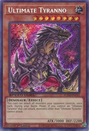 Ultimate Tyranno (Secret Rare) - Speed Duel GX: Midterm Destruction ...