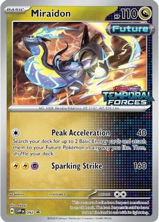 SV: Scarlet & Violet Promo Cards Miraidon - 092 (Prerelease) #092