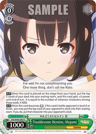 Troublesome Heroine, Megumi - Saekano the Movie: Finale - Weiss Schwarz