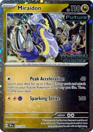Miscellaneous Cards & Products Miraidon - 121/162 (Cosmos Holo) (Best Buy) #121