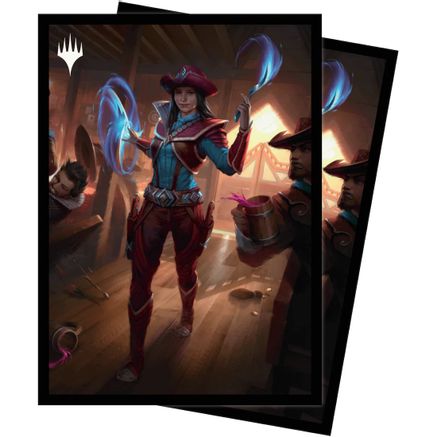 Magic The Gathering Outlaws of Thunder Junction 100ct Deck Protector Sleeves Key Art 2 main image 1