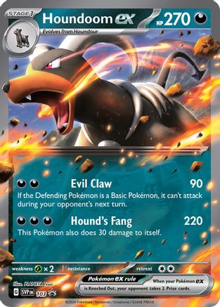 SV: Scarlet & Violet Promo Cards Houndoom ex #103