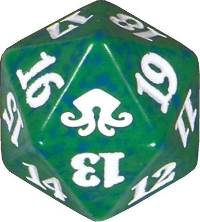 Dés Promotionnels Verts Arkham / Eldritch Horror - Jeu De 5 Dés FFG