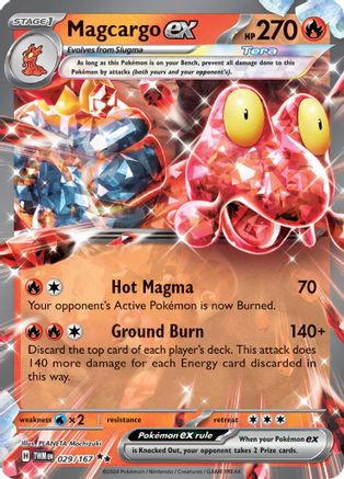 SV06: Twilight Masquerade Magcargo ex #029