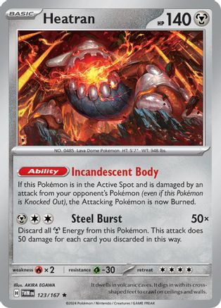 SV06: Twilight Masquerade Heatran #123