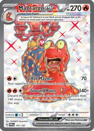 SV06: Twilight Masquerade Magcargo ex #191