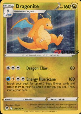Miscellaneous Cards & Products Dragonite - 131/195 (EB Games Exclusive) #131