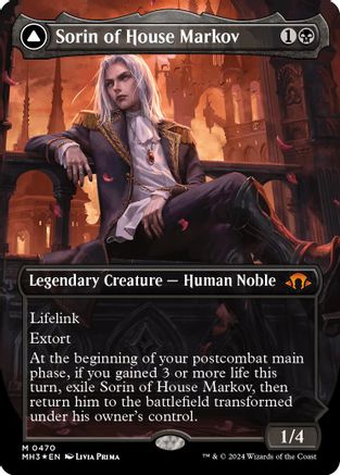 Sorin of House Markov (Borderless) (Textured Foil)