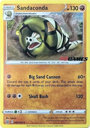 Miscellaneous Cards & Products Sandaconda - 082/163 (EB Games Exclusive) #082