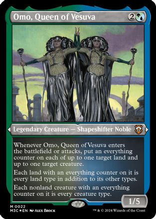 Omo, Queen of Vesuva (Foil Etched)