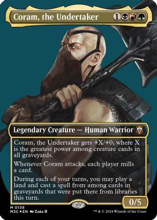 Coram, the Undertaker (Borderless) (Ripple Foil)