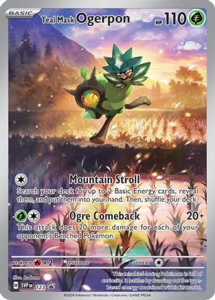 SV: Scarlet & Violet Promo Cards Teal Mask Ogerpon #123
