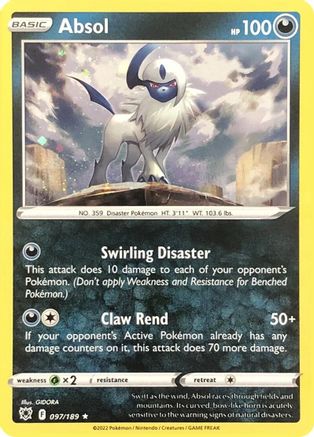 Miscellaneous Cards & Products Absol - 097/189 (Cosmos Holo) #097
