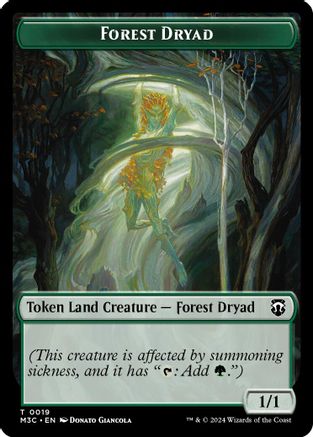 Forest Dryad (Ripple Foil) // Emblem - Vivien Reid Double-Sided Token